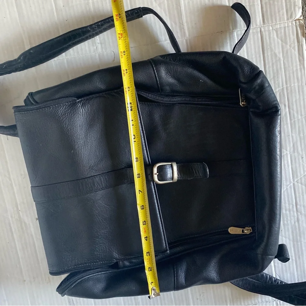 Piel leather laptop backpack bag (BG)